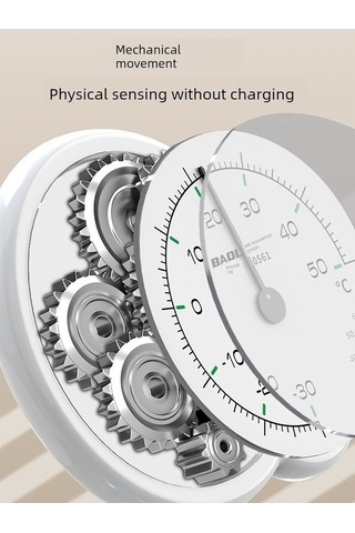 Trendooze Minimalist Beyaz İç Ortam Higrometre - 10 Kancalı Um57478-4