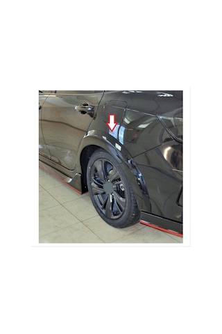 Autogp Honda Civic Fc5 Uyumlu Arka Çamurluk Kabartma Dizayn A 2016-20 Cm2012fc5dod1