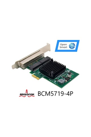 Open Smart 4 Port Broadcom BCM5719-4P Ethernet Kart - OPS7209BCM