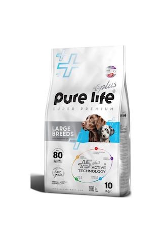Pure Life Plus Kuzulu Büyük Irk Yavru Köpek Maması 10 KG