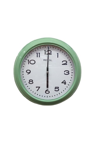 Regal 4290 Hw Özel Seri Metal Kasa Akar Sessiz Saniyeli Duvar Saati Çok Renkli