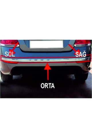Fiat Linea Arka Tampon Çıtası Krom Orta 735548292