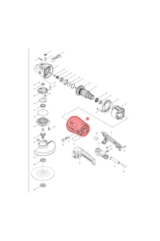 Makita GA7020 Motor Yuvası Ürün Kodu 154671-6