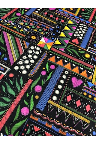 Enesar Home Markis Desen Dijital Baski Döşemelik Kumaş 100 x 140 cm