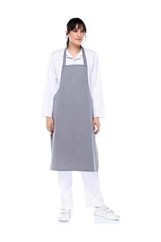 Gri Boyundan Askılı Önlük, Önlük Mutfak Garson Aşçı Unisex (514421229)