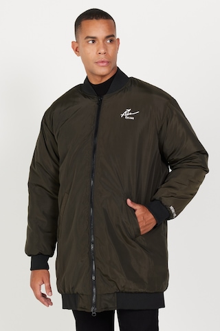 Ac&Co / Altınyıldız Classics Erkek Hakı Oversize Geniş Kesim Kolej Yaka Mont Haki