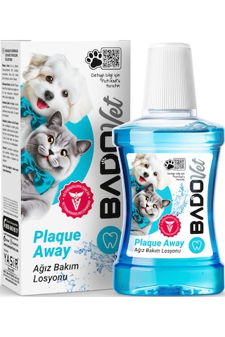 Bado Plaque Away Kedi Ve Köpekler İçin Ağız Bakım Losyonu 250 Ml