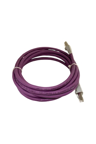 Cat7 Patch Kablo 2 Metre U/utp Lszh %100 Saf Bakır Cu/cu 10 Gigabit 600mhz - Mor