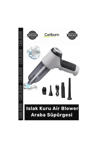Süpürge Şarjlı Kablosuz Güçlü Vakumlu El Tipi Taşınabilir Islak Kuru Air Blower Araba Süpürgesi