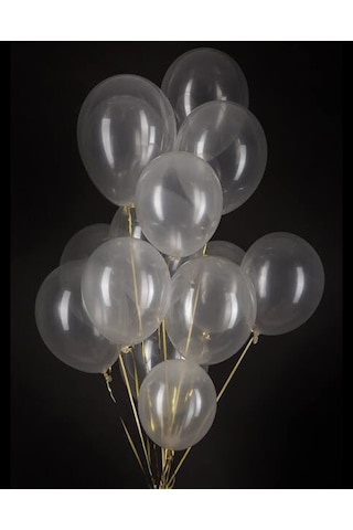 12 Inç Şeffaf LATEX  Balon 10'lu