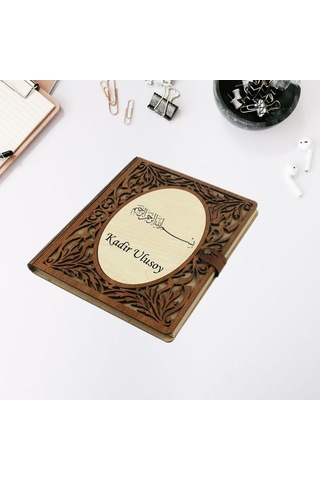 Kişiye Özel Besmele Tasarımlı Akordiyon Defter renkli