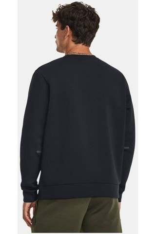 Under Armour Erkek UA Unstoppable Fleece Bisiklet Yaka 1381688-001 Siyah