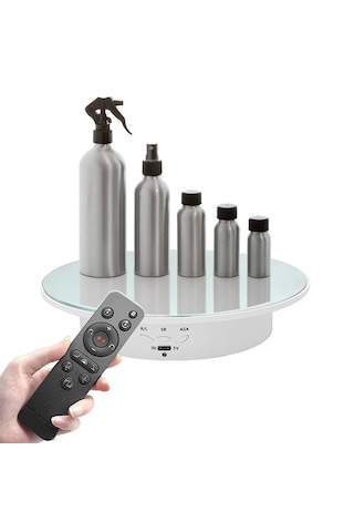 Gdx Tuta-20 Ayna Yüzeyli 20 Cm Turn Table - Döner Stand - Döner T