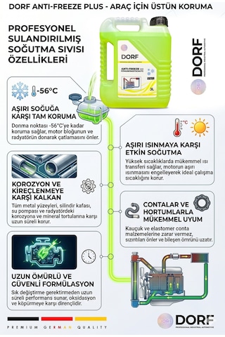 Dorf Longlife Antifriz Dört Mevsim Plus-Üstün Koruma - Sarı