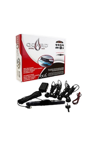 Oto Araç Geri Park Sensörü 12v Ses İkazlı Ve Dijital Ekranlı 4 Gözlü 22mm Siyah Ps.mc.345 001 1 Adet