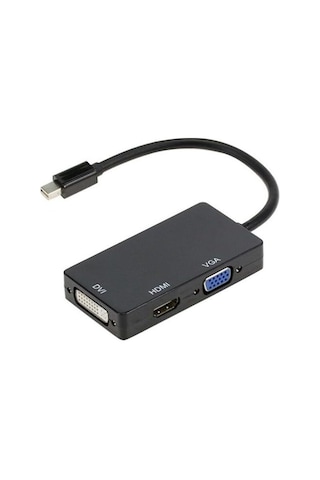 Displayport To Hdmı Dvı Vga Kablo Çevirici Dönüştürücü Thunderbolt Mini Dp To Hdmı Dvı Vga Adaptör