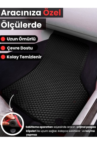 Citroen-c4x- 2023-2025 İçin Eva Ful Paspas Takımı Metal Topukluk Dahil