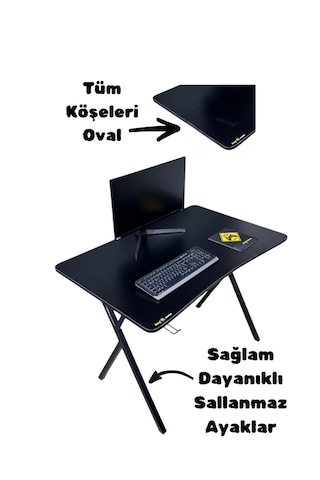 Heygaming2 Profesyonel Oyuncu Masası Siyah 110 Cm Siyah