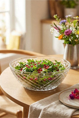 Lav Elis Cam Salata Kasesi Tekli Ekstra Büyük 2140 ml (Sunum Kasesi , Hazırlık Kasesi)