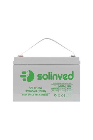 Solinved 100 Amper Jel Akü 12v Derin Döngü Nano Karbon
