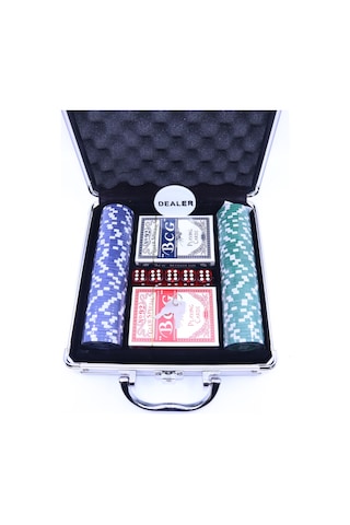 Metal Çantalı 100 Chipli Poker Oyun Seti