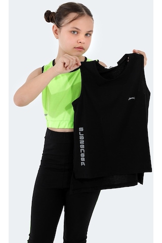 Slazenger Dylan In Kız Çocuk Tişört Siyah