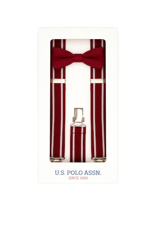 U.S. Polo Assn. Erkek Çocuk Bordo Pantolon Askısı 50313417-VR014