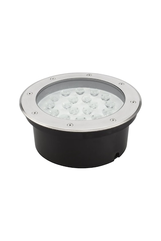 Sıva Altı Led Armatür Dekoratif Işık Show Gösteri Yol Aydınlatma Açık Alan Enerji Tasarruflu Yuvarlak Zemin Doğal Beyaz 4000k A-1404 18w 220v Doğal Beyaz