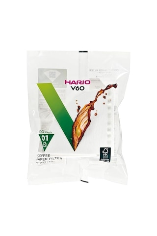 V60 01 Dripper Filtresi 100 Adet Çok Renkli