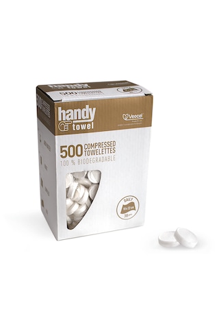 HandyTowel Sıkıştırılmış Tablet Bebek Mendili 500 adet