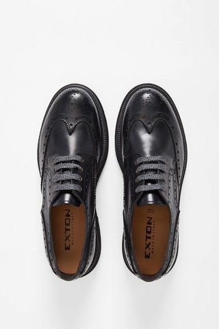 Exton Erkek Hakiki Deri Siyah Casual Ayakkabı 994 9250 Erk Ayk K23/24 Black Siyah