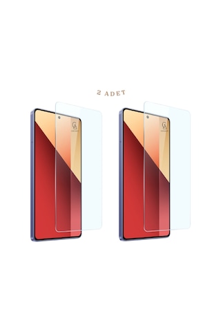 Xiaomi Redmi Note 13 Pro 4g Uyumlu Ekran Koruyucu Şeffaf Temperli Kırılmaz Cam Ekran Koruyucu 2 Adet