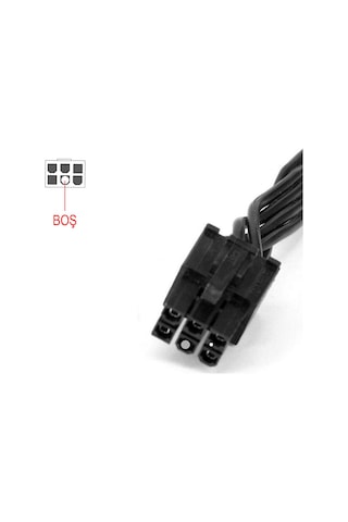 6 Pin Modüler Power Supply Kablosu 4x15 Sata Power Kablo 85cm