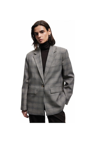 Koton Kruvaze Cepli Uzun Kollu Ekose Oversize Blazer Ceket Kahverengi Ekose 6wak50015pw Kahverengi Ekoseli