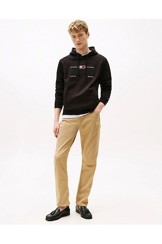 Tommy Hilfiger Icon Hılfıger Hoodıe Erkek Siyah Kazak Mw0mw39586bds Siyah