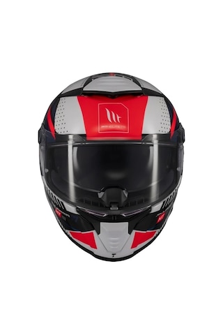 Mt Helmets Mt Thunder 4 Sv Luminence A7 Motosiklet Kaskı Siyah Gri Kırmızı
