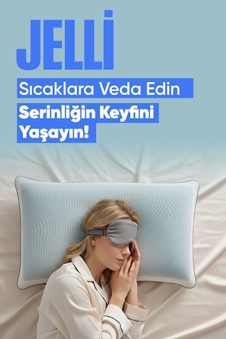 Jelli Ortopedik Visko Yastık - Soğuk Serinletici Jelli Visco Yastık - Soğuk Ortopedik Visko Yastık Beyaz