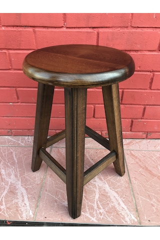 45 Cm Gürgen Ağacı Fırınlanmış Özel Kalite Bar Taburesi Tabure