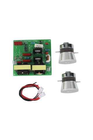 AC 220V Ultrasonik Temizleyici Sürücü Kartı + 2 Adet 50W 40KHZ Tr