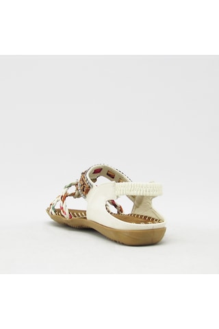 GUJA BLG22Y152-14 BEYAZ KIZ ÇOCUK ÖRGÜLÜ TAŞLI SANDALET Beyaz