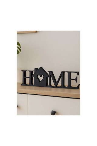 3d Dekoratif Home Yazılı Biblo - Ev Hediyesi Modern Masa Üstü Dekor - 248x75x15mm