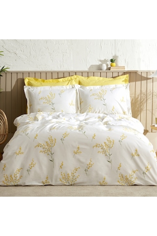 Karaca Home Loretta %100 Pamuk Çift Kişilik Nevresim Takımı Sarı - 200.22.08.0021 Sarı