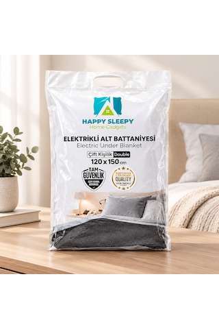 Elektrikli Battaniye Çift Kişilik 120x150 Cm Renkli