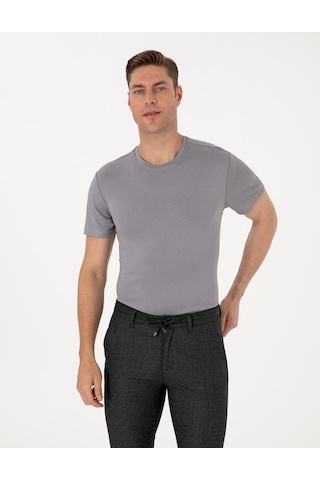 Pierre Cardin Erkek Gri Tişört 50308037-vr024 Gri
