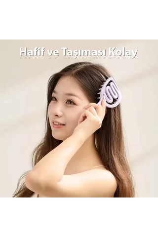 Tüm Saç Tipleri Saç Derisi Masaj Ve Yumuşak Yıkama Tarağı Pp Termoplastik Kauçuk 18x8 Cm Mh-hs1471-5268