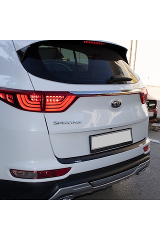 Kia Sportage Arka Tampon Eşiği Tampon Üstü Plastik Koruma Mat Siyah 2016 2018 Arası