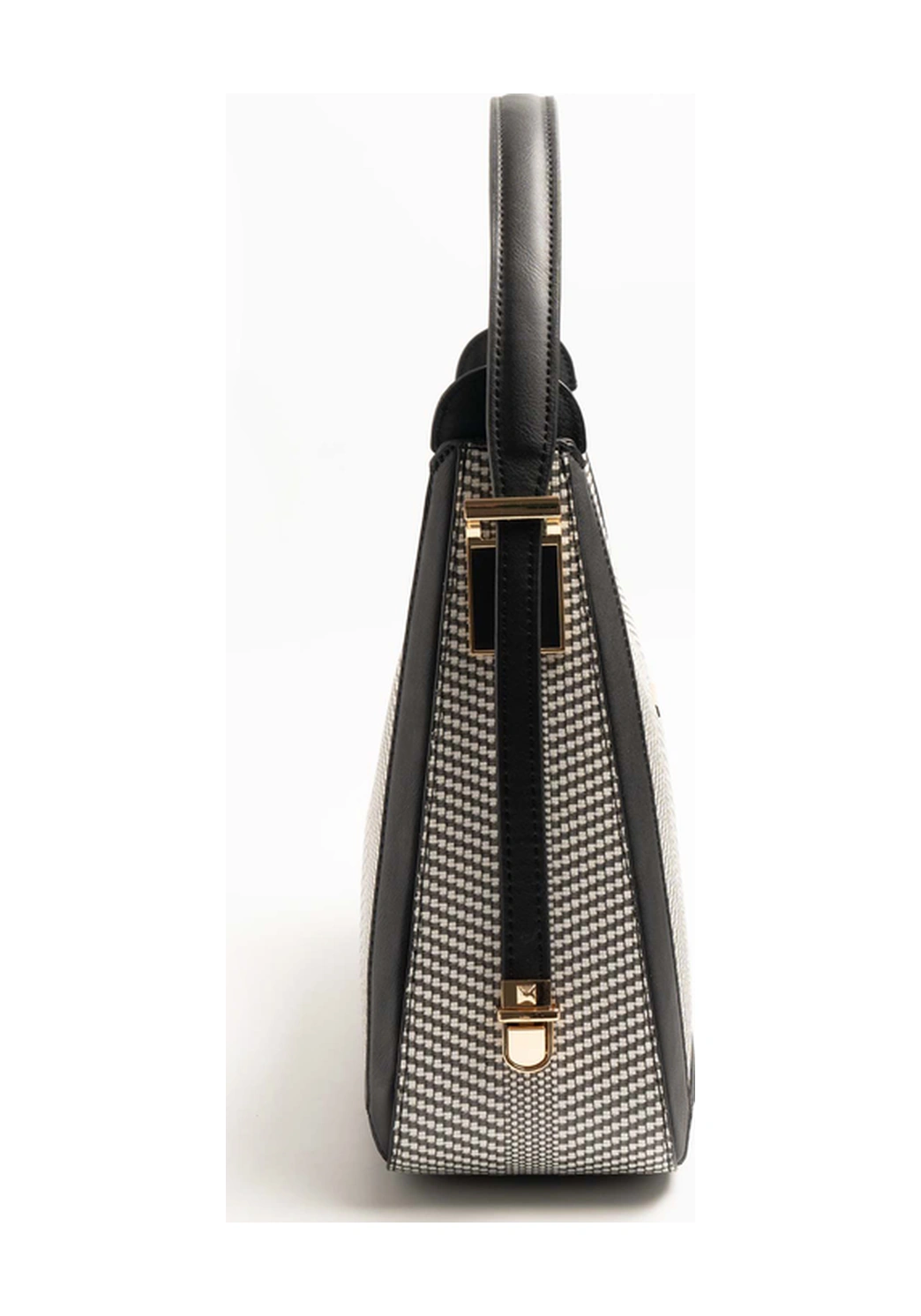 Silver Polo Kadın Omuz Çanta 1187 Siyah - Beyaz