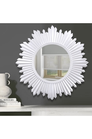 Armanda Yuvarlak Ayna İnci Ceviz