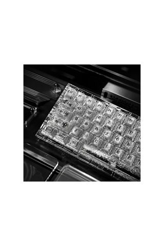 Leaven 119 Tuş Pc Keycap Seti - Chrome Hearts Tarzı Buzlu Cherry Mx Uyumlu Gotik Klavye Tuşları - Şeffaf