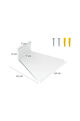 Görünmez Dekoratif Duvar Kitaplığı Metal Dayanıklı Kitaplık 2 Ad